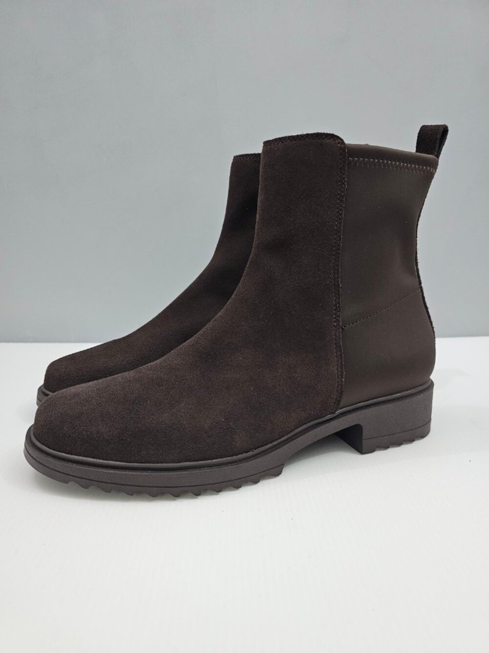 Blondo Cammie Waterproof Ankle Boot Womens 10 Brown Suede Lug Sole Fall NEW